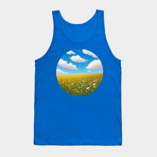 Circular Field of Flowers Tank Top